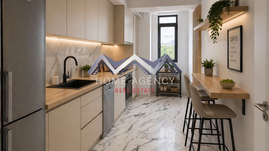 Apartament 2 camere Otopeni central | parcare subterană + bucătărie închisă - Poză 2