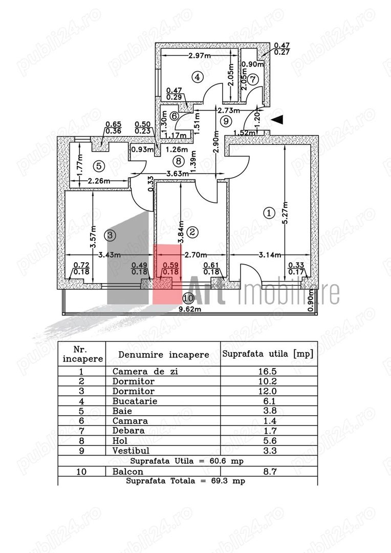 APARTAMENT 3 CAMERE LACUL TEI - Poză 1