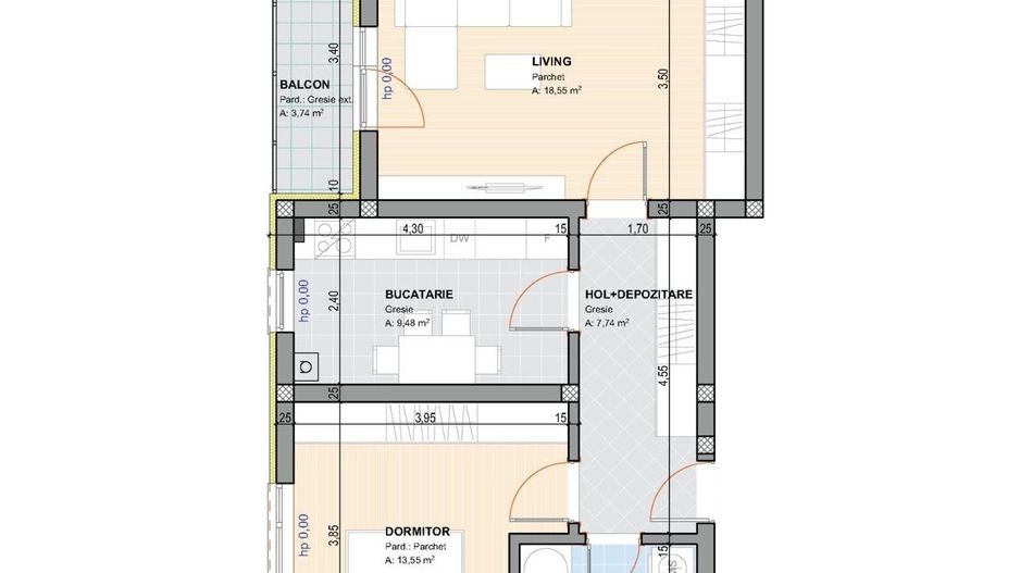 Apartament 2 camere – Prima închiriere, Cristian | Brașov - Schiță 32