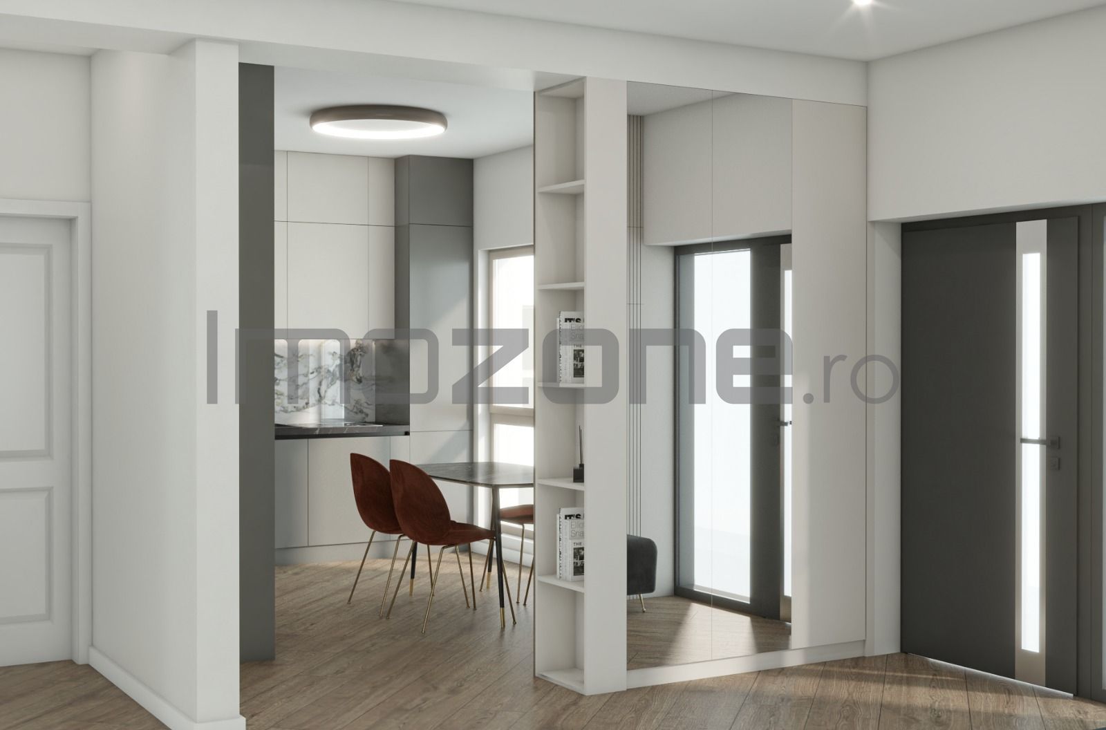 Otopeni - zona Ferme, vila P+1, 4 camere,  3 dormitoare, 3 bai, finisata la alb - Poză 3