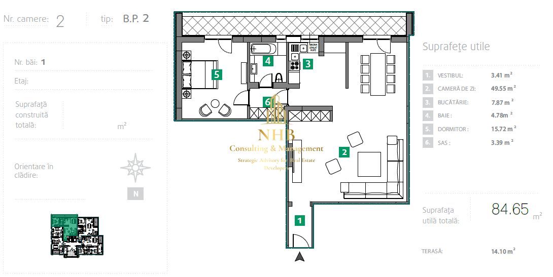 Aparatmente de 2 camere 84 mp, metrou Starulesti - Comision 0% - Poză 17