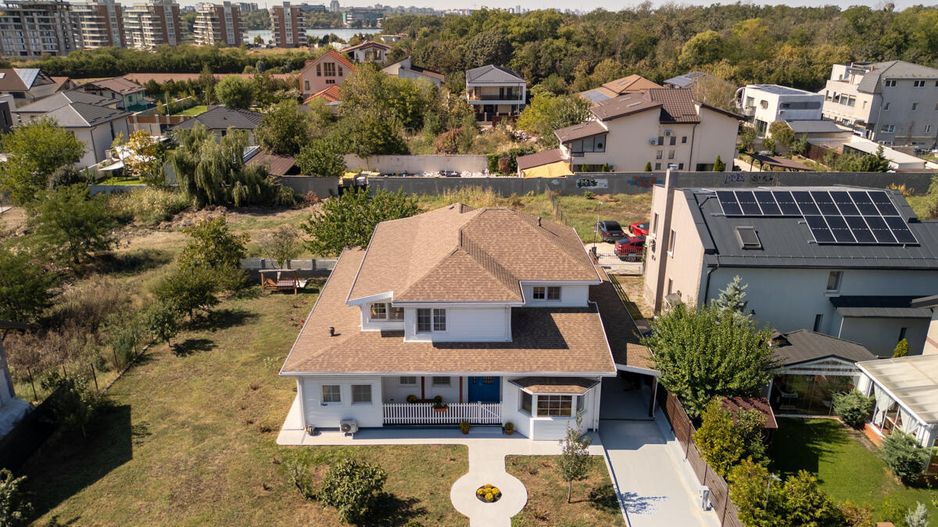 Pantelimon - Lebada, Vila Americana 301 mp, vedere la lac, creditabila - Poză 55