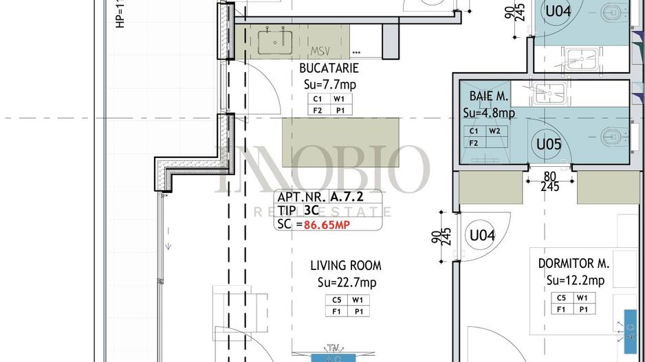 Apartament 3 Camere | Yacht Kid - Poză 9