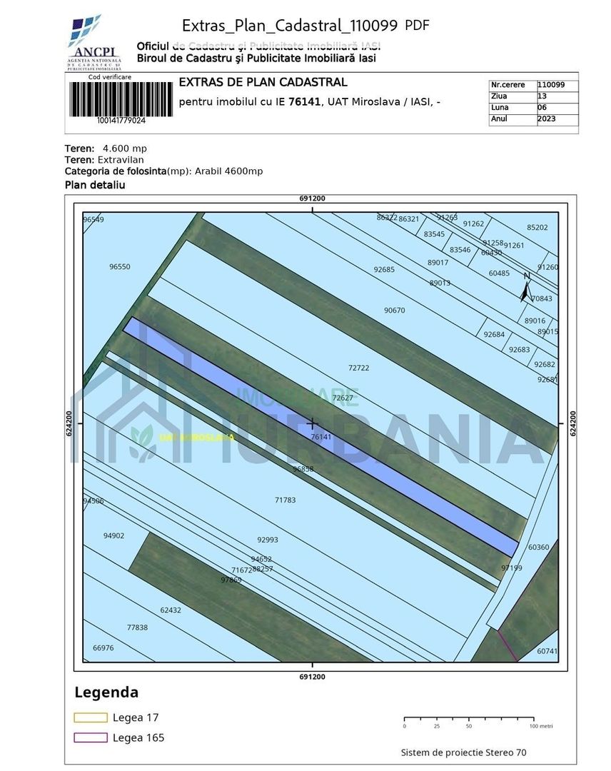 Teren de vânzare, CIURBESTI - MIROSLAVA - Poză 3