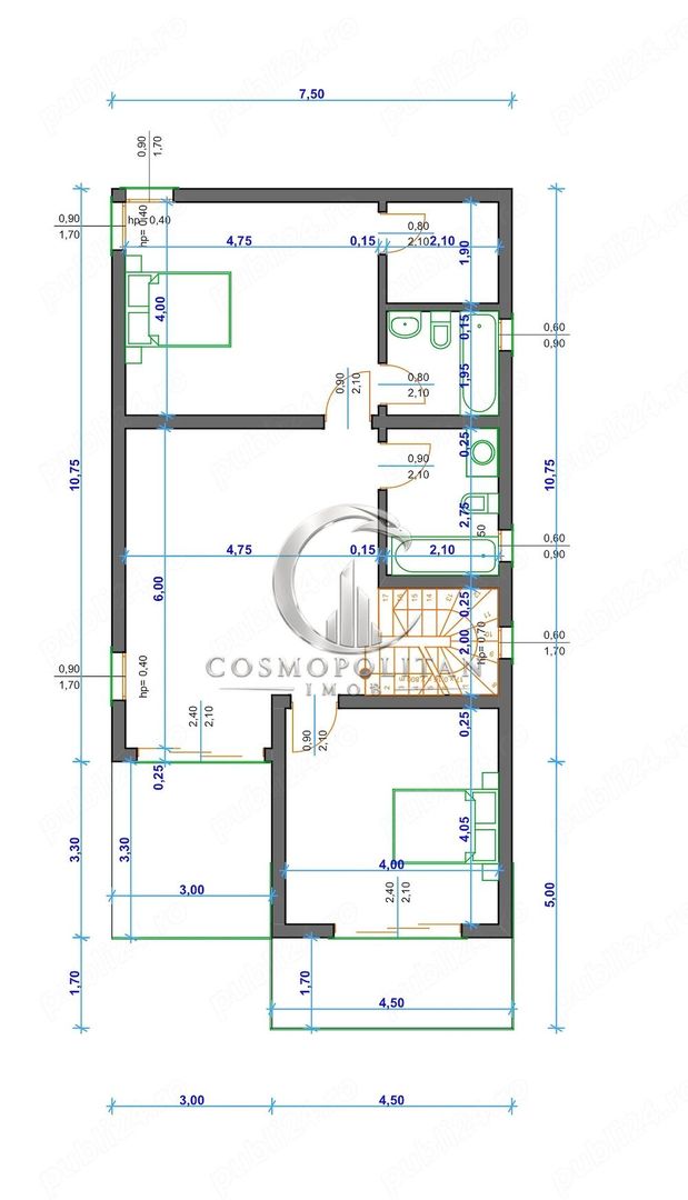 Loc pentru constructie casa ~ comuna Maracineni/BZ – primarie ~ 400mp - Poză 3