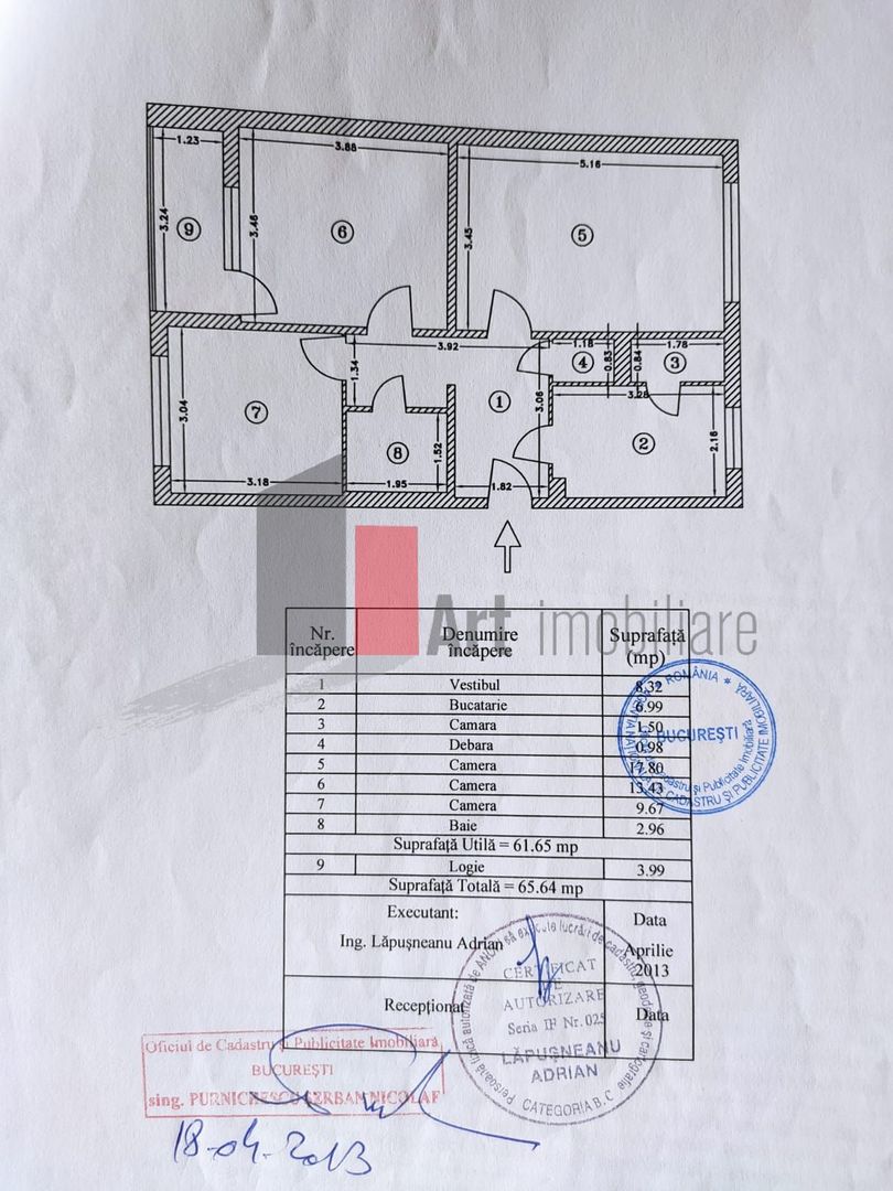 Apartament 3 camere Dr Taberei sau schimb casa zona Grivitei - Schiță 14