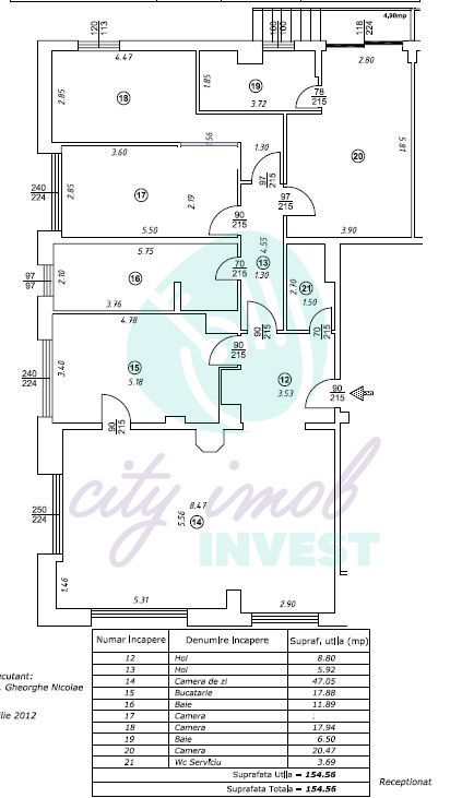 Apartament 4 camere | Primaverii - Schiță 13