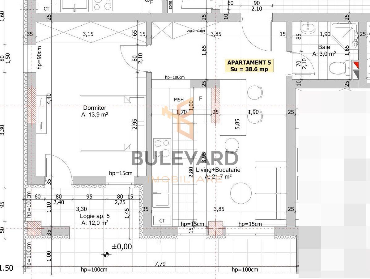 Apartament cu 2 camere,  zona strazii Dumitru Mocanu! - Poză 3