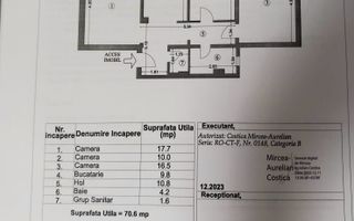 Apartament 3 camere decomandat zona Dacia - Poză 8