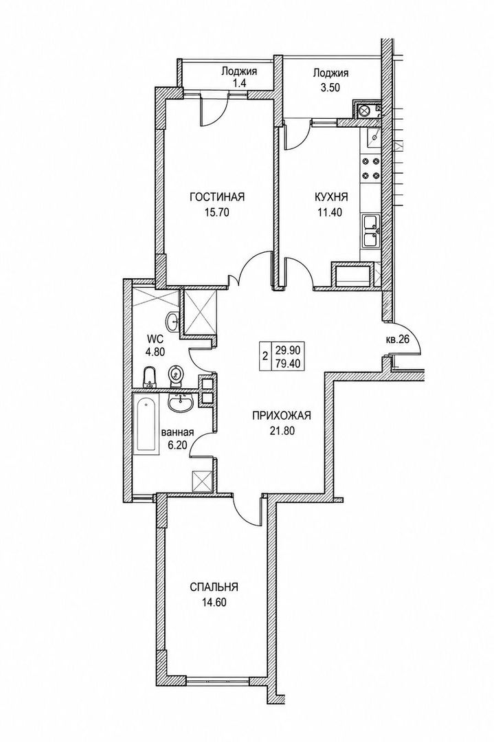 Vânzare, apartament, 2 camere, bd. Dacia, Botanica - Poză 9