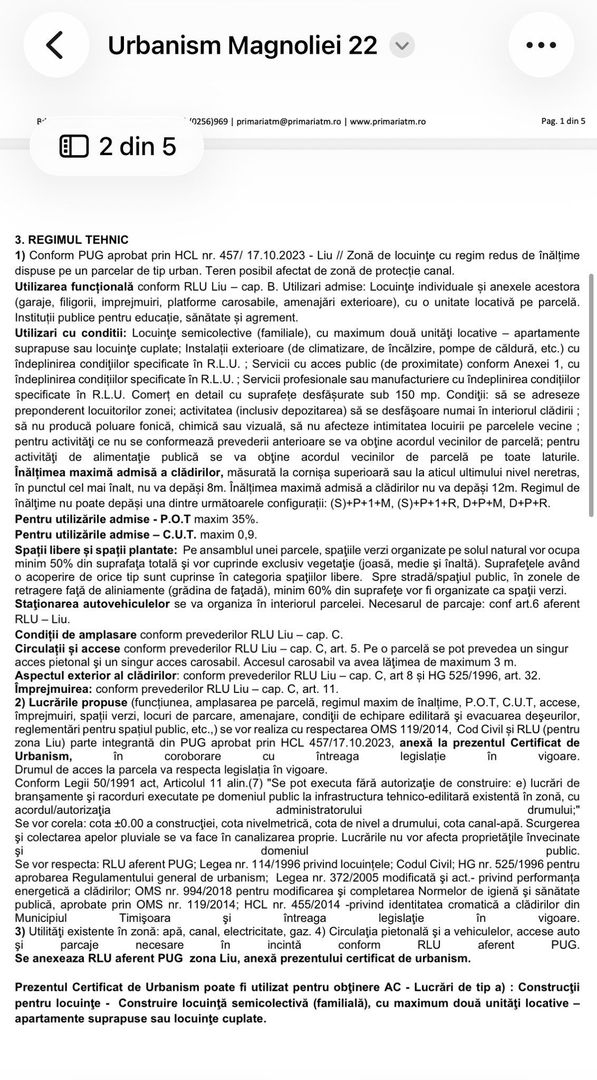 Calea Buziașului - Ciarda Roșie | 866 mp | Front 19,25 m | Utilități | Asfalt - Poză 3