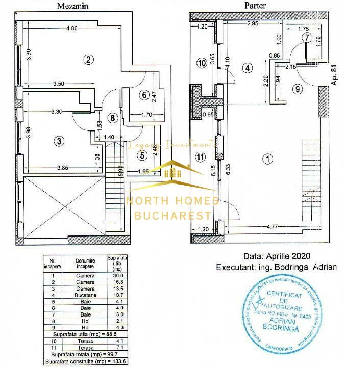 Apartament Duplex 90mp-Aviatorilor - Poză 16