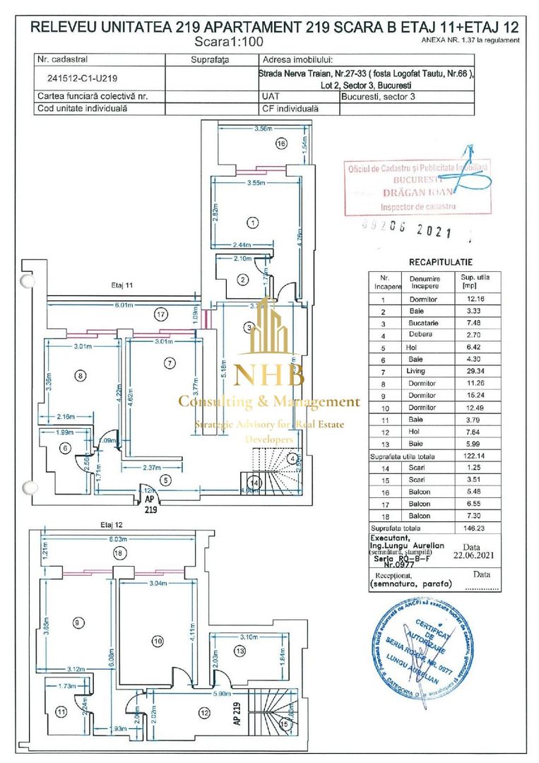 Penthouse cu vedere spectaculoasa Roka Nerva Traian, 0% comision - Poză 10