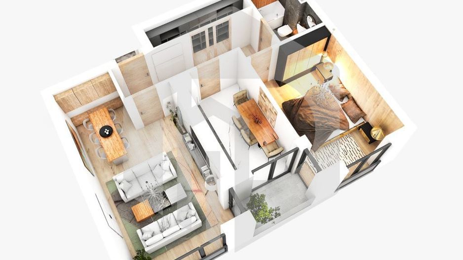 Apartament Decomandat | 2 Camere | Etaj 1 | Piata rahovei - Poză 2