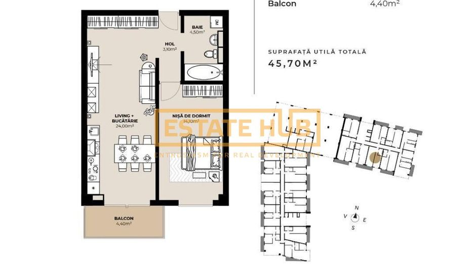 Apartament 2 camere | langa Rivus Mall | 0% Comision - Poză 5
