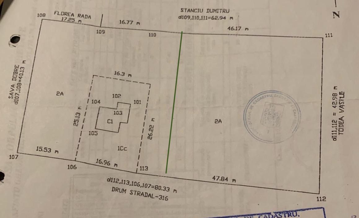 Teren intravilan 3367 mp cu casa demolabile 54 mp puț existent! - Poză 5