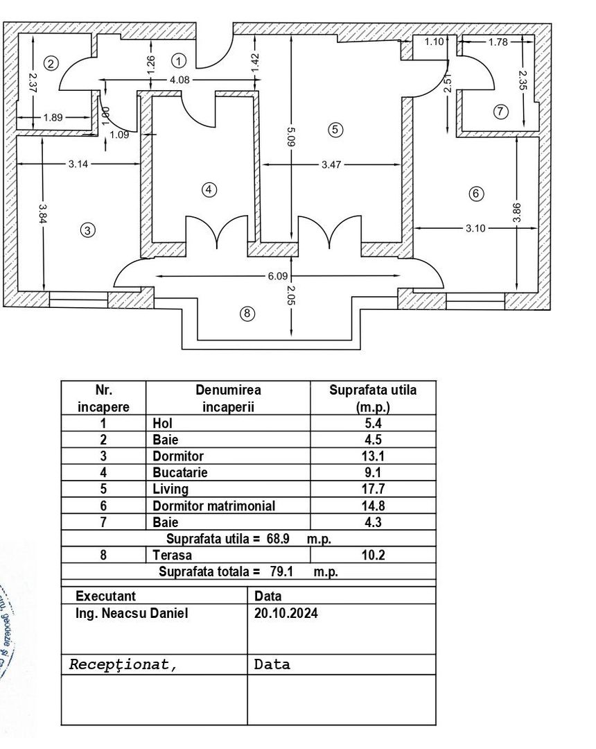 Apartament 3 camere - Chiajna - Giulesti - Bucuresti - Sector 6 - Schiță 11