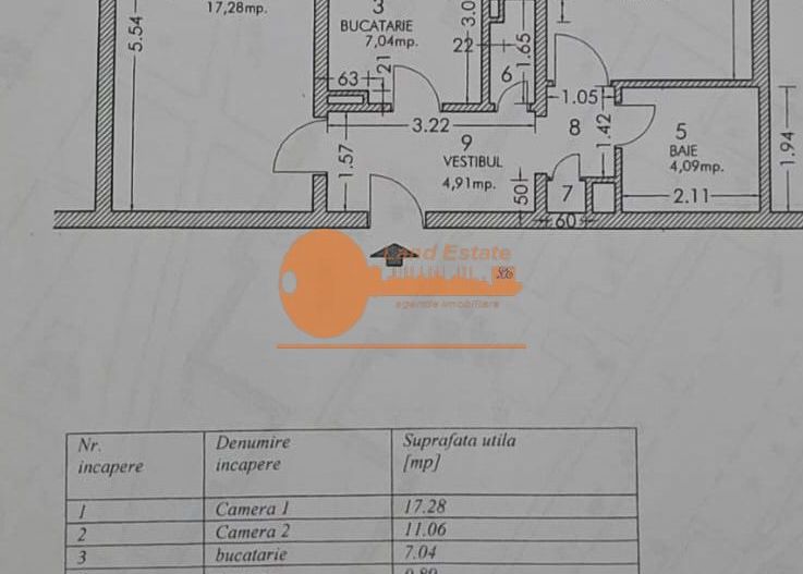 Apartament 2 camere decomandat – Gorjului / Uverturii , la 900 m de metrou - Schiță 9