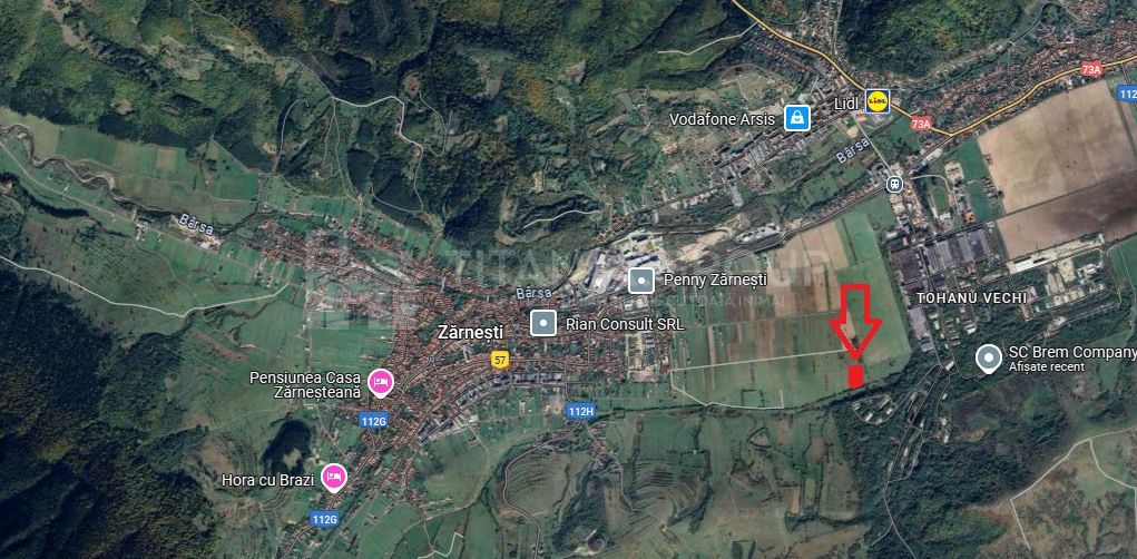 Teren intravilan, 7838 mp, cu priveliște superbă spre munți – Zărnești - Poză 5