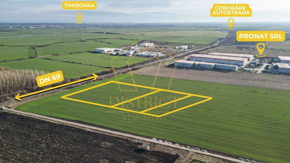 COM 0% Parcele de teren intravilan industrial cu utilitati | Sanandrei - Poză 3