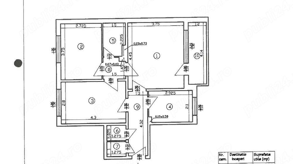 Apartament 3 camere de vanzare, Dr Taberei,etaj3 - Poză 7
