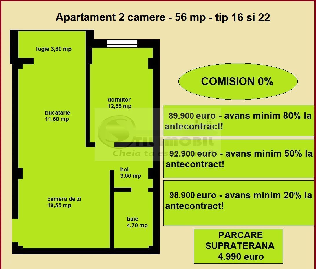 Apartament 2 camere nou de vanzare in Iasi Valea Lupului, bloc 2025 - Poză 2
