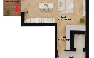 Apartament nou, 2 camere, 261 500 Euro. Comision 0. - Poză 1