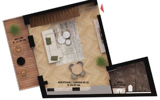 Apartament nou, 2 camere, 240 500 Euro. Comision 0. - Poză 1