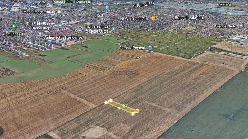 Teren 5000 mp, deschidere dubla - Popesti Leordeni, zona excelenta - Poză 2