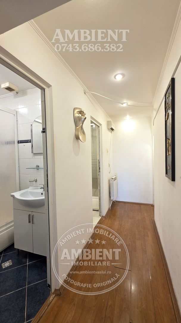 Apartament cu 4 camere, mobilat și utilat, VASLUI - zona ULTRACENTRAL; - Poză 13