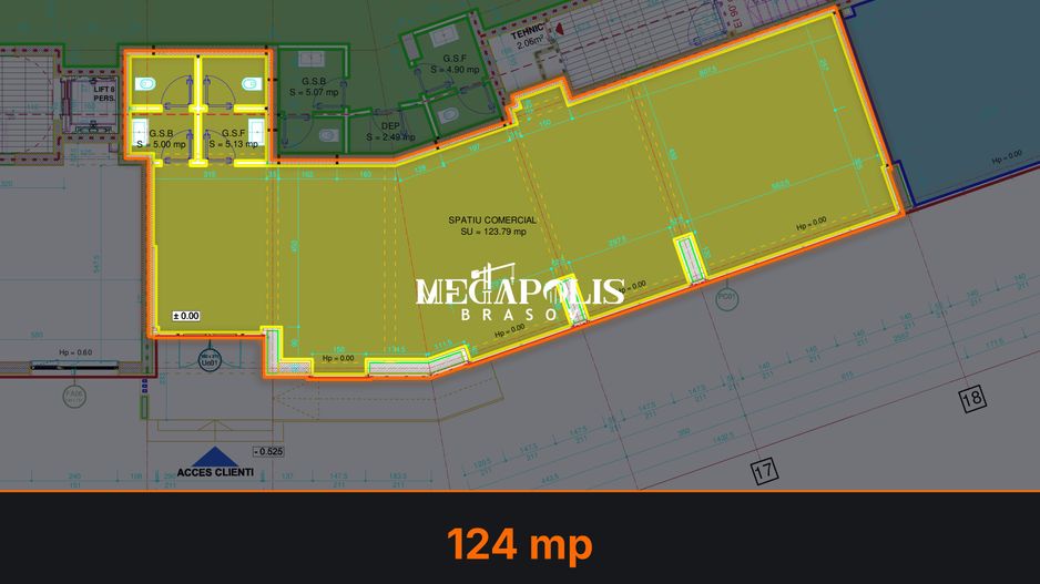 Spațiu comercial 124 mp | Calea București | Noua | Braşov - Poză 2