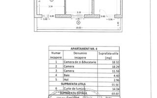 Apartament 3 camere, complet mobilat si utilat, Sector 5, Rahova - Schiță 8