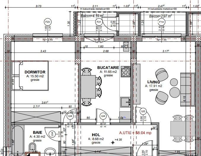 Apartament 2 camere, Dedeman, Sibiu - Schiță 7