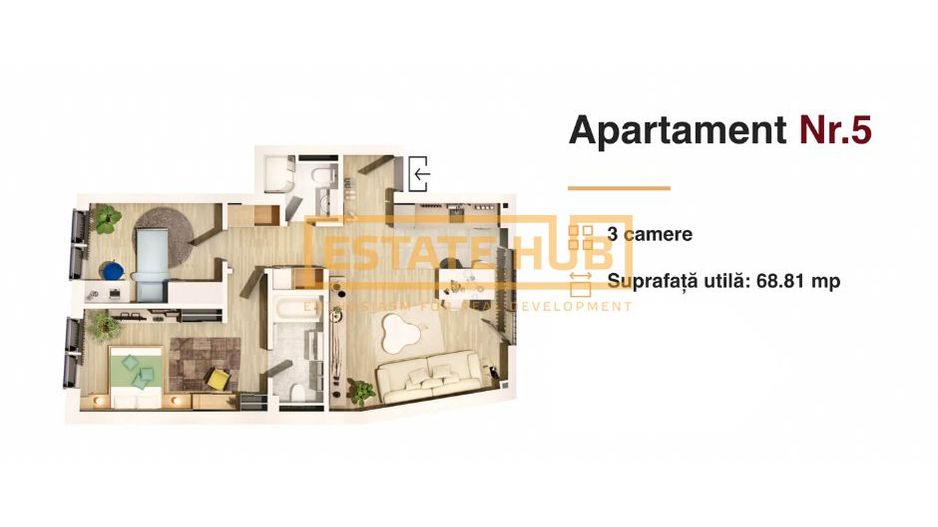 Apartament de 3 camere, imobil exclusivist, Central - Poză 7