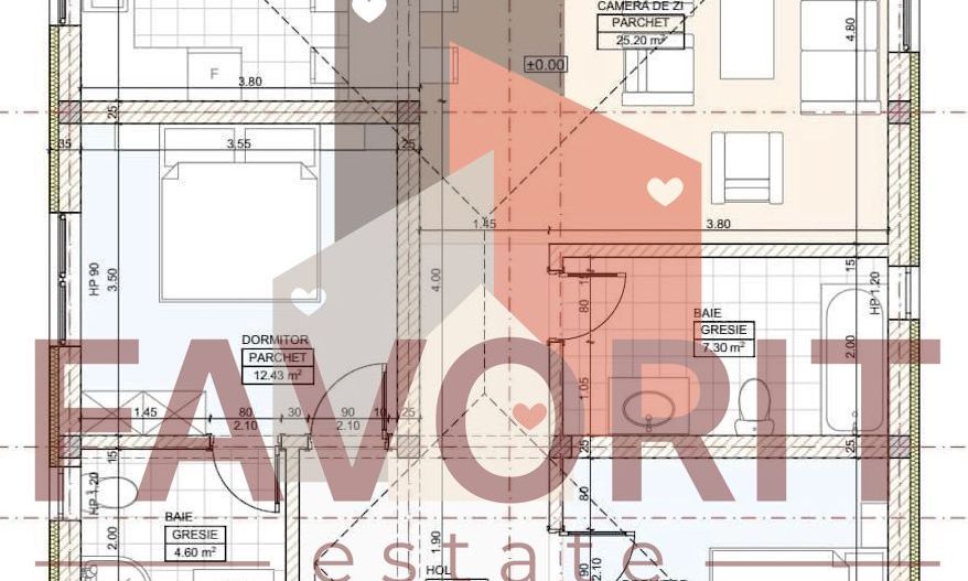 Casa Individuala | Parter + Pod | Asfalt | Finisaje Premium | Statie Transport - Schiță 7