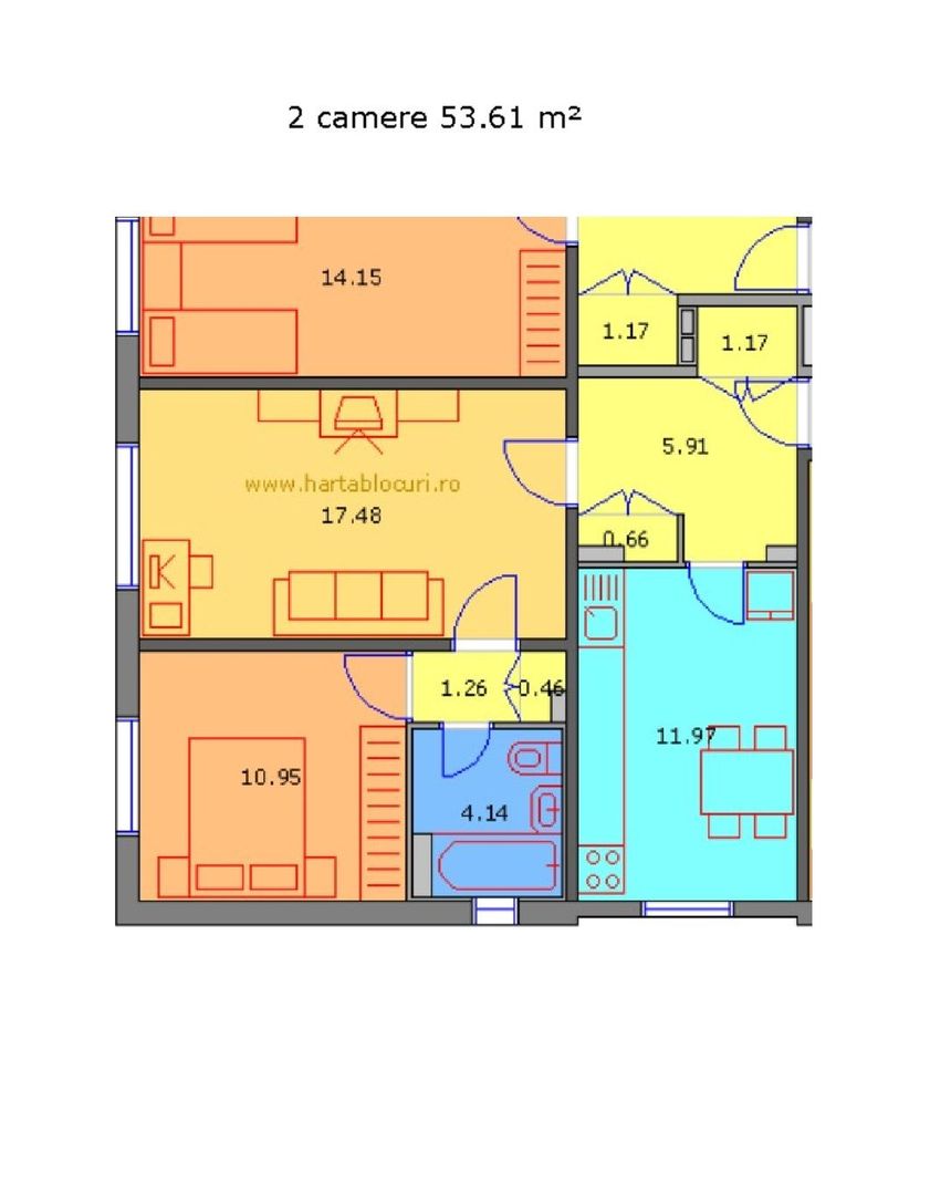 De vanzare Apartament 2 camere Crangasi - Poză 6