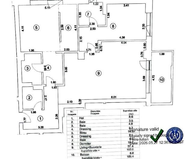 Apartament Pipera 3 camere | Parcare Inclusa In Pret - Poză 11