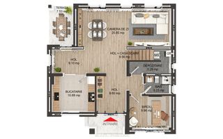 Vila de lux Selimbar proiect Beverly Hills by Casian's Residence - Schiță 12