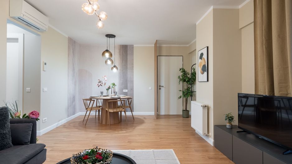 COMISION 0%-Apt 3 camere 75mp superb complet mobilat/utilat vedere lac ParcVerdi - Poză 8