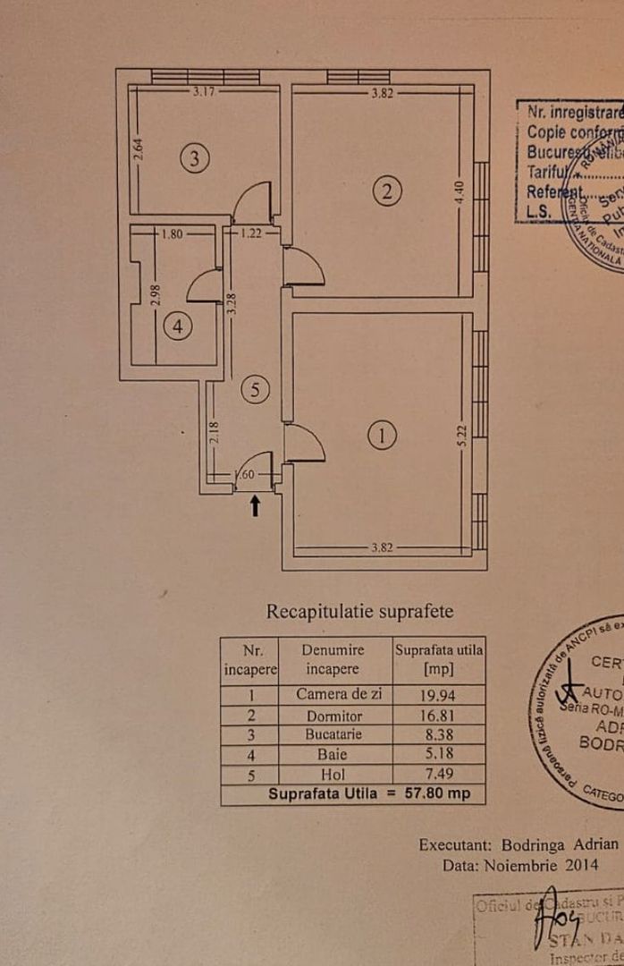 Apartament 58 Mpu + Curte Proprie 167 mp - Imobil 2014 - Poză 8