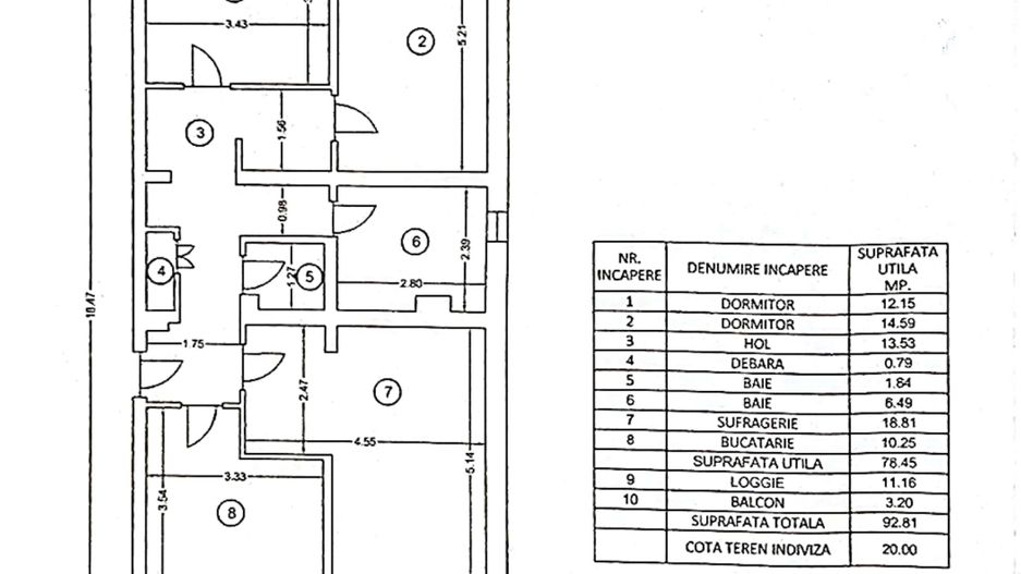 Apartament cu 4 camere, etaj 2, zona CARTIER; - Poză 9