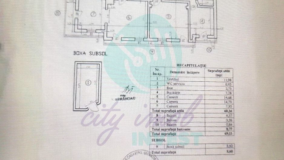 3 camere Piata Unirii-Centrala proprie- Loc parcare - Poză 3