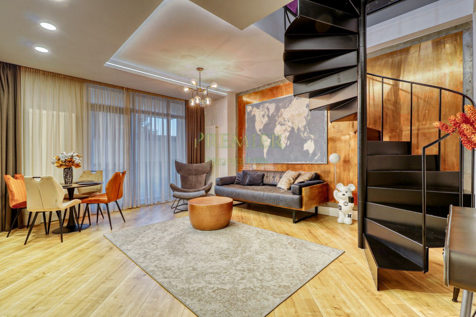 Duplex de lux cu 3 camere | Dinamic City | Mobilat și utilat complet | - Poză 8