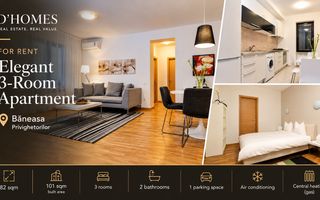 For Rent | Elegant 3-Room Apartment | 82 sqm | Băneasa - Poză 1