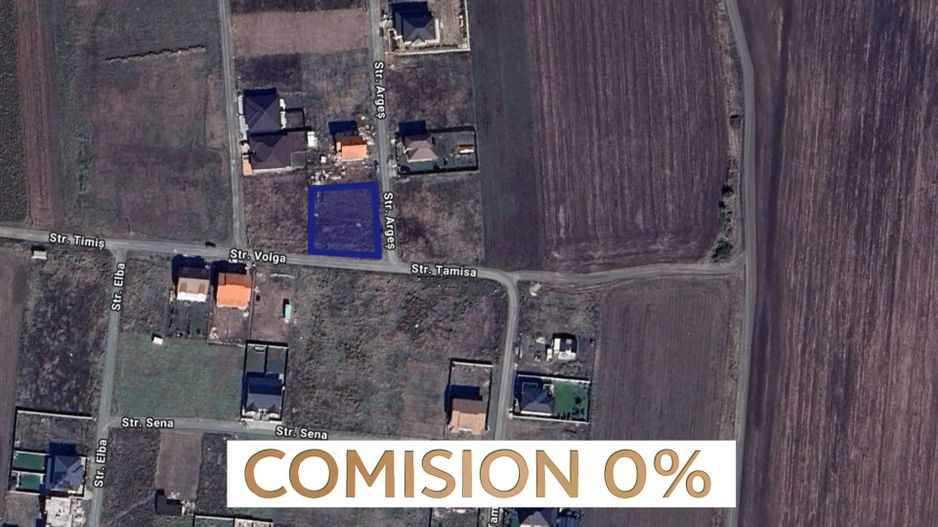 COMISION 0 | Teren intravilan | 1021 mp | 2 Fronturi | Zona Sacalaz - Poză 1