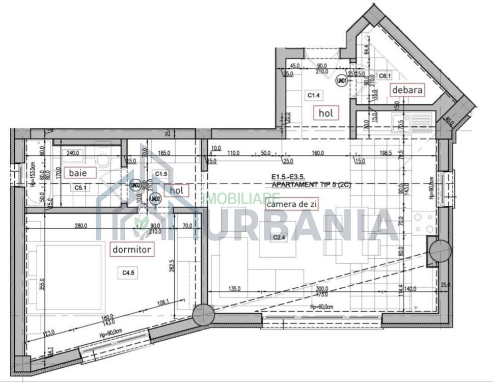 Apartament 2 camere, Bucium, bloc nou intabulat - Poză 2
