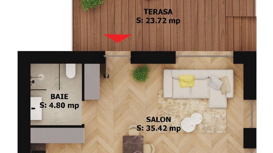 Apartament nou, 2 camere, 184 000 Euro. Comision 0. - Poză 1