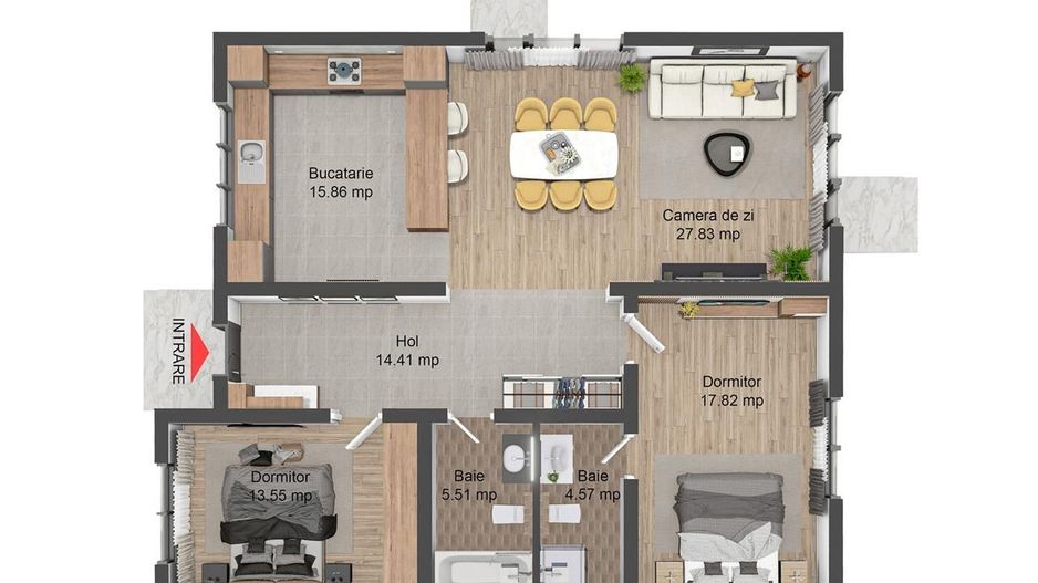 Casă Individuală Sânpetru | Teren 400 mp | Încălzire Pardoseală - Schiță 13
