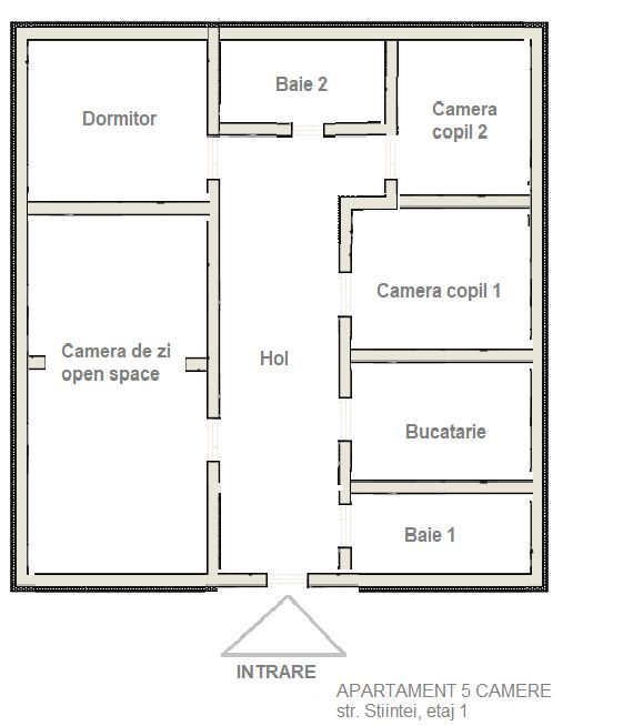 Aparament 5 camere etaj 1 zona Dambovita - Poză 16