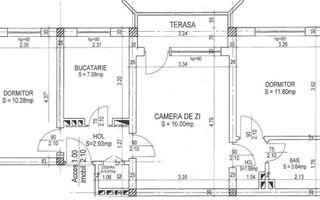 Ap 3 camere, mobilat, centrala, Tomis Nord, zona Brotacei - Poză 1